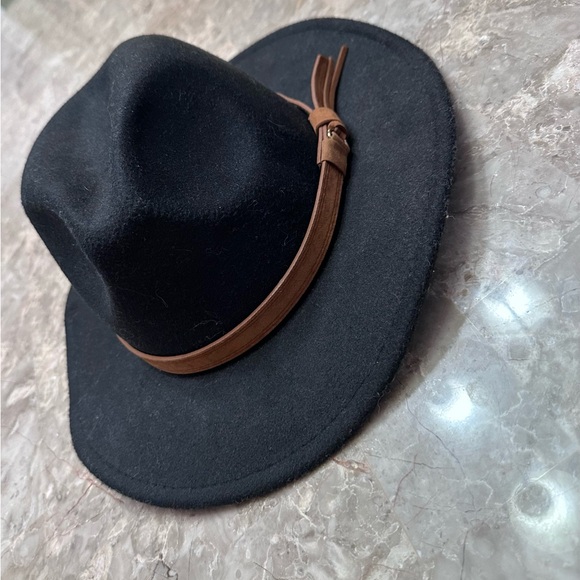 Men’s Black Fedora Hat - Picture 3 of 4
